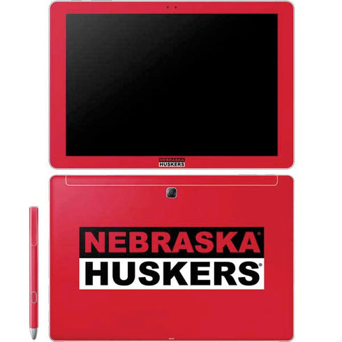 University of Nebraska Red Huskers Galaxy Book 12in Skin